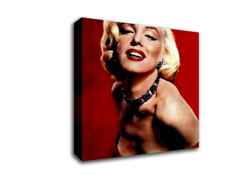 strapless open back dress Marilyn Monroe Red Dress Canvas Wall Art – Wall art Direct
